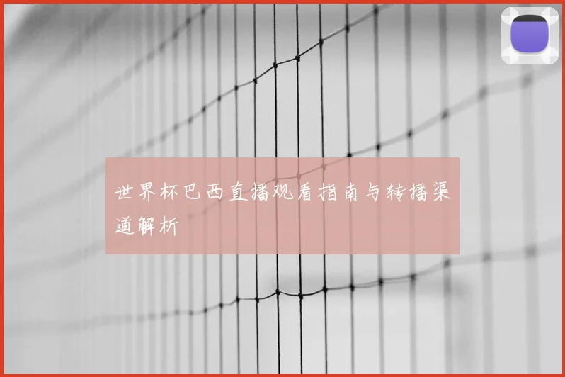 世界杯巴西直播观看指南与转播渠道解析